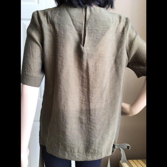 H&M Army Green/Taupe Summer Top - Picture 6 of 9